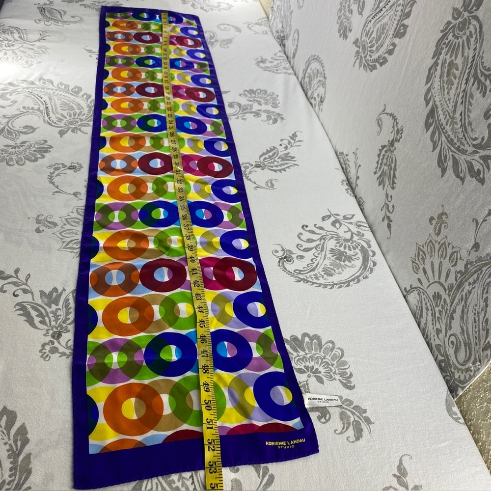 Adrienne Landau Studio 100% Silk
Scarf L53 x W 11 66 - Picture 5 of 7